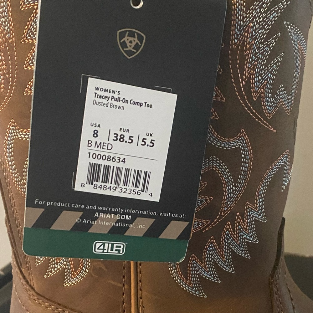 Ariat women’s Tracey pull-on composite toe dusted brown size 8 4LR - Picture 6 of 12